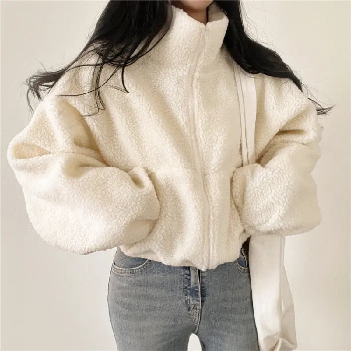 Doudoune Femme à Capuche Teddy Douce et Confortable - BerlinGlamour
