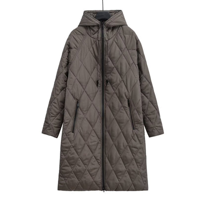 Manteau Femme Hiver Doublure Polaire avec Capuche