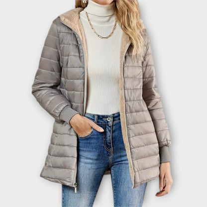Veste Femme Hiver Chaud Matelassée avec Doublure Polaire - PanierRoyale