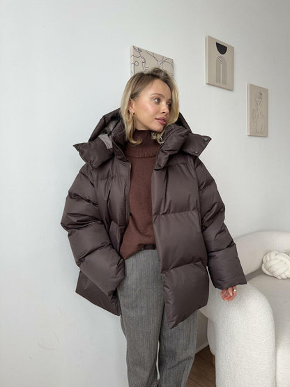 Veste femme hiver chic pailletée noir