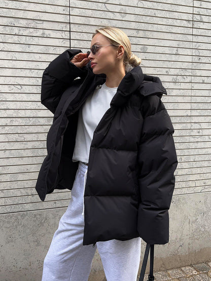 Veste femme hiver chic pailletée noir - PanierRoyale