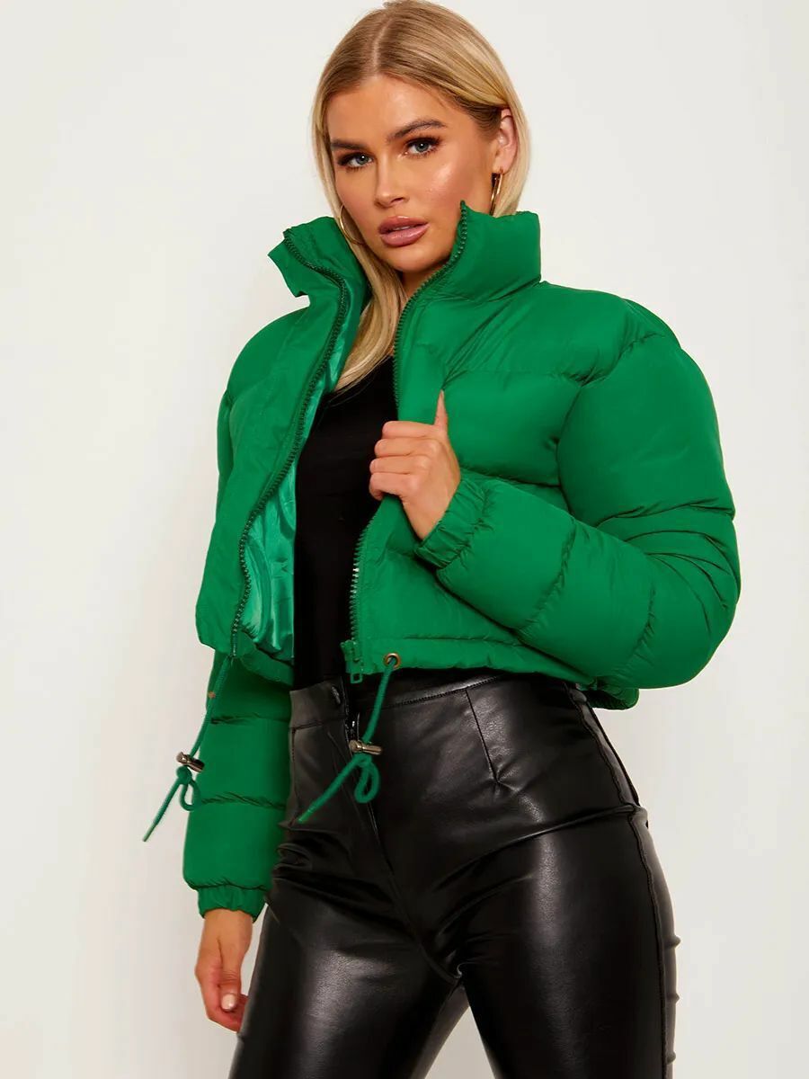 Veste Femme Courte et Chaude au Coton avec Manches Longues - PanierRoyale