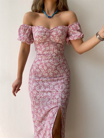 Robe Femme Élégante à Manches Longues pour Soirée