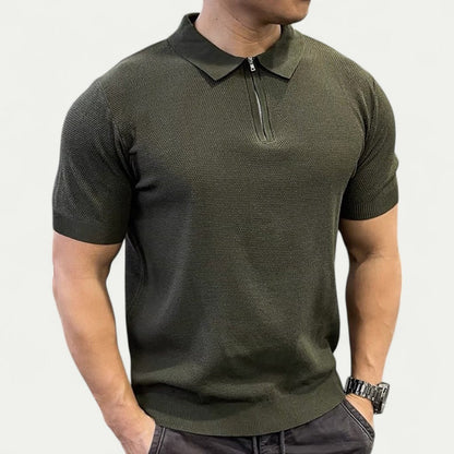 Chemise Homme Slim Fit avec Col Chemisier et Boutons