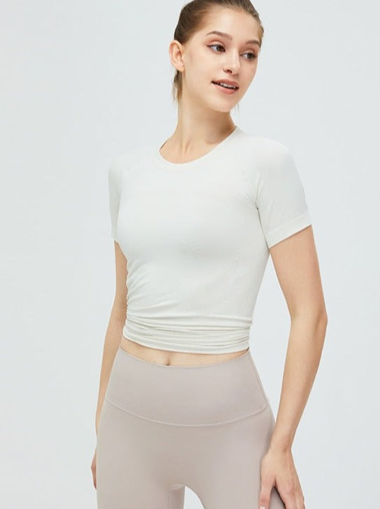 Top Crop Fit Étroit pour Femme Sportive