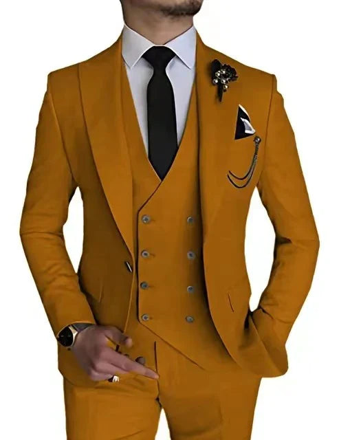 Costume Homme Mariage Classique 3 Pièces Noir