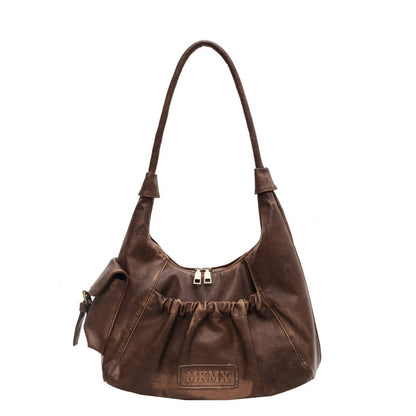 Sac à main Grande Capacité avec Fermeture Éclair Cuir