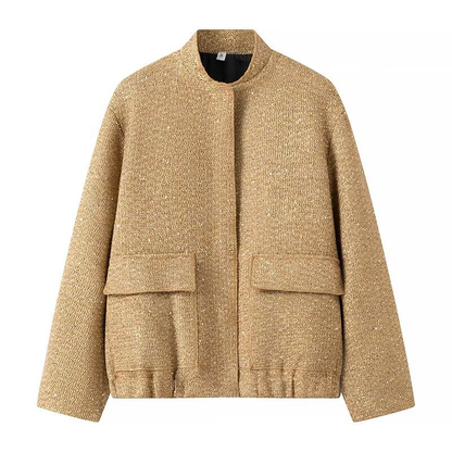 Veste Femme Longue Manches Paillettée Chic Soirée