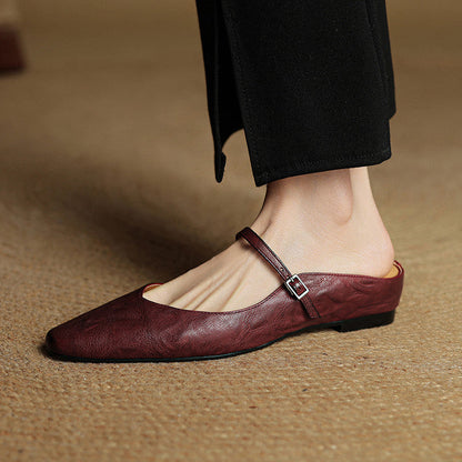 Mules Femmes en Cuir Authenticité Luxe