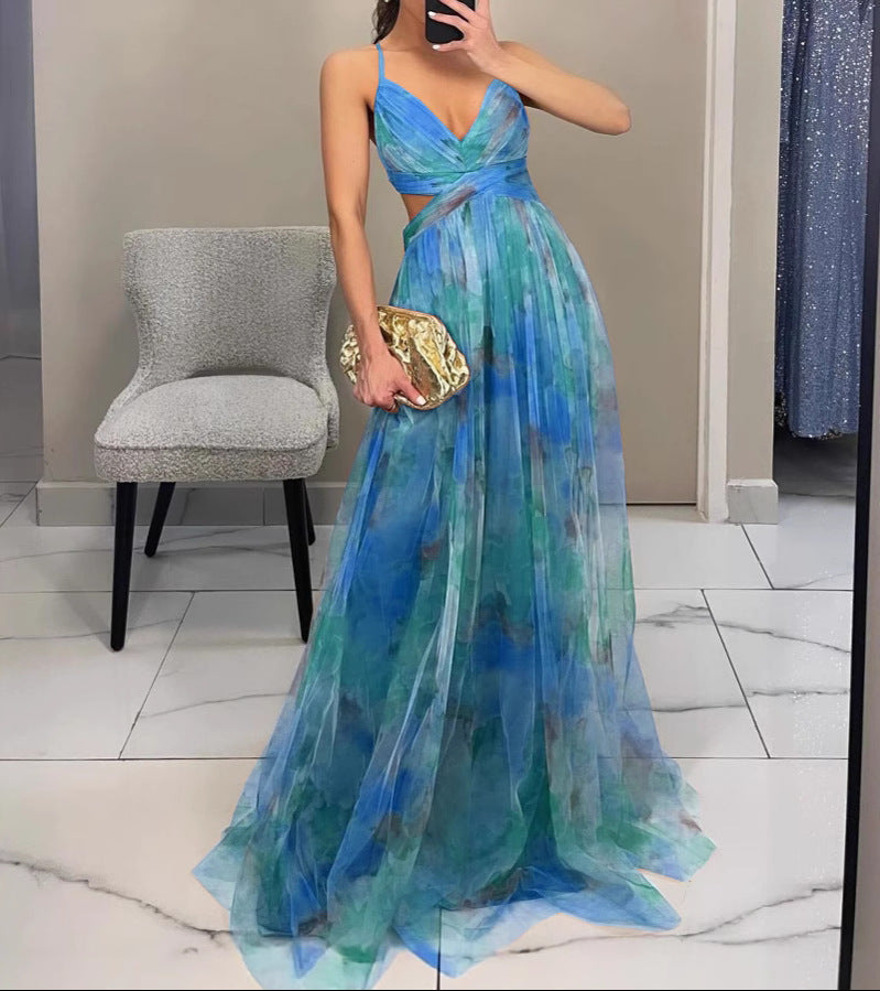 Robe Maxi Femme Fluide Bretelles Coupe Légère