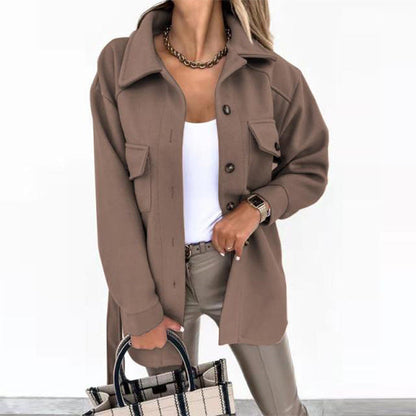 Manteau Élégant Ceinturé pour Femme