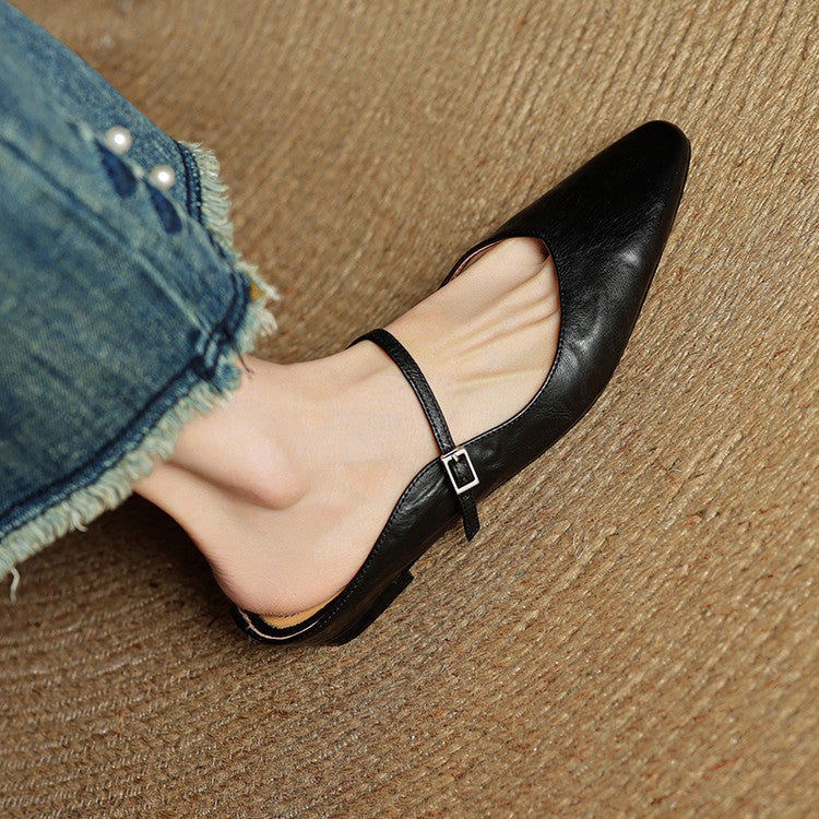 Mules Femmes en Cuir Authenticité Luxe