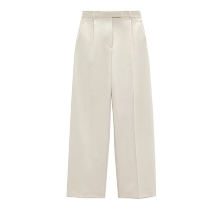 Pantalon Femme Taille Haute Jupe Large Élégant
