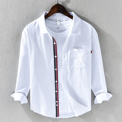 Chemise Oxford Homme Coton Blanc Classique