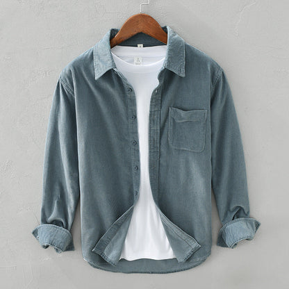 Chemise Homme Rétro Coton Élégante pour Tous Les Occasions