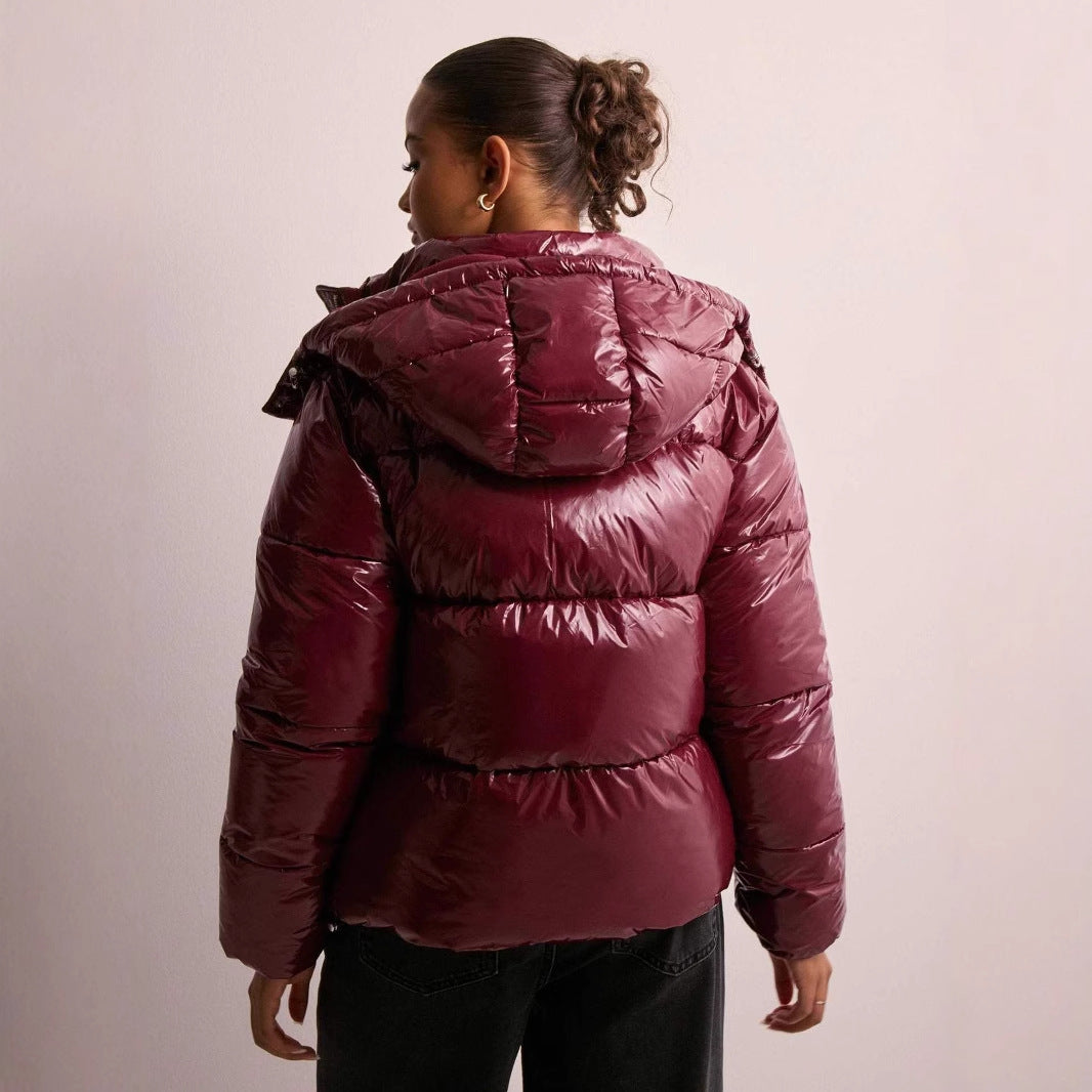 Veste Doudoune Femme Noire - Parka Hiver Chaud avec Capuche