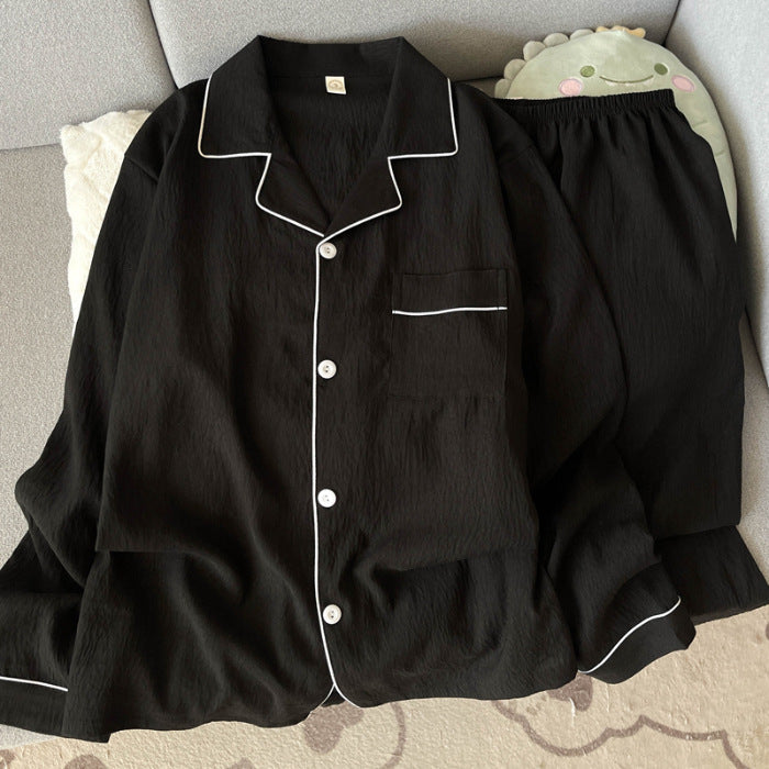 Pyjama Homme Hivernal Douillet avec Pantalon et Manches Longues