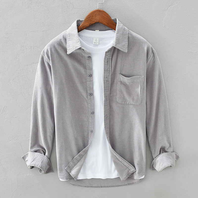 Chemise Homme Rétro Coton Élégante pour Tous Les Occasions