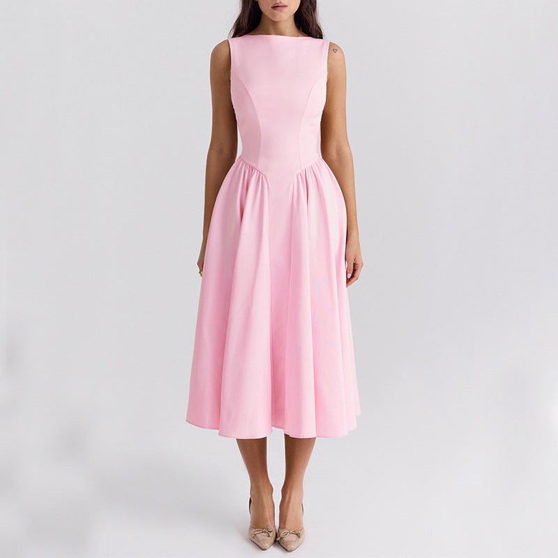 Robe Femme Mi-Longue Élégante pour Soirée