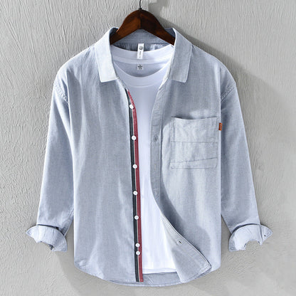 Chemise Oxford Homme Coton Blanc Classique
