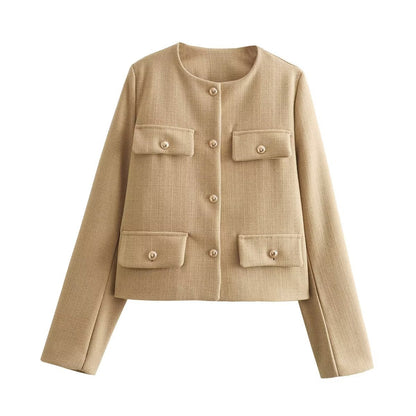 Veste Femme Élégante Manches Longues
