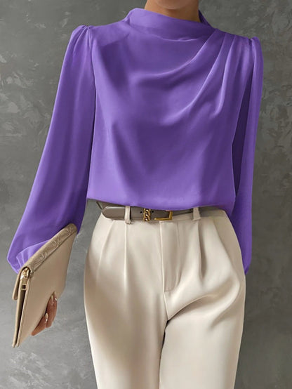Blouse Femme Élégante Manches Longues Décontractée