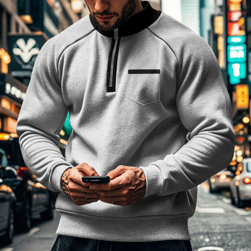 Sweat à Capuchon Zippé Homme Hiver Chaud et Confortable - PanierRoyale