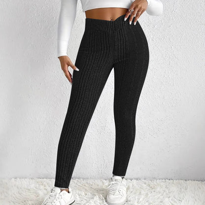 Pantalon Rayé Chic et Doux pour Automne