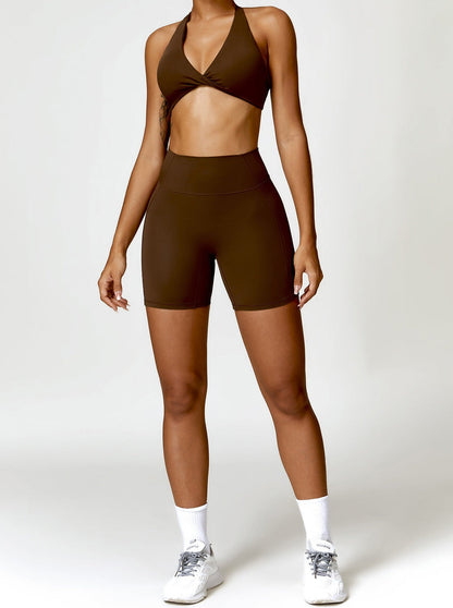 Shorts Haute Taille sans Couture pour Femme