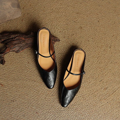 Mules Femmes en Cuir Authenticité Luxe