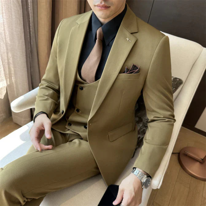 Costume Mariage Homme Slim Fit Gris Élégant - PanierRoyale