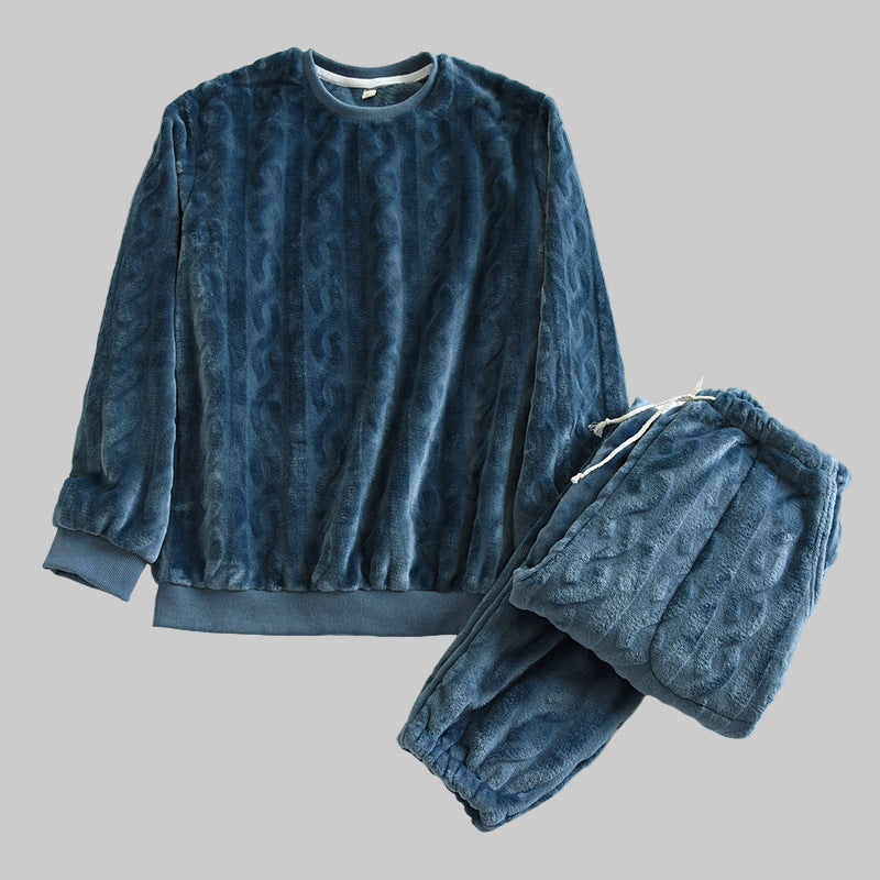 Pyjama Hiver Doux pour Couple à Manches Longues - PanierRoyale