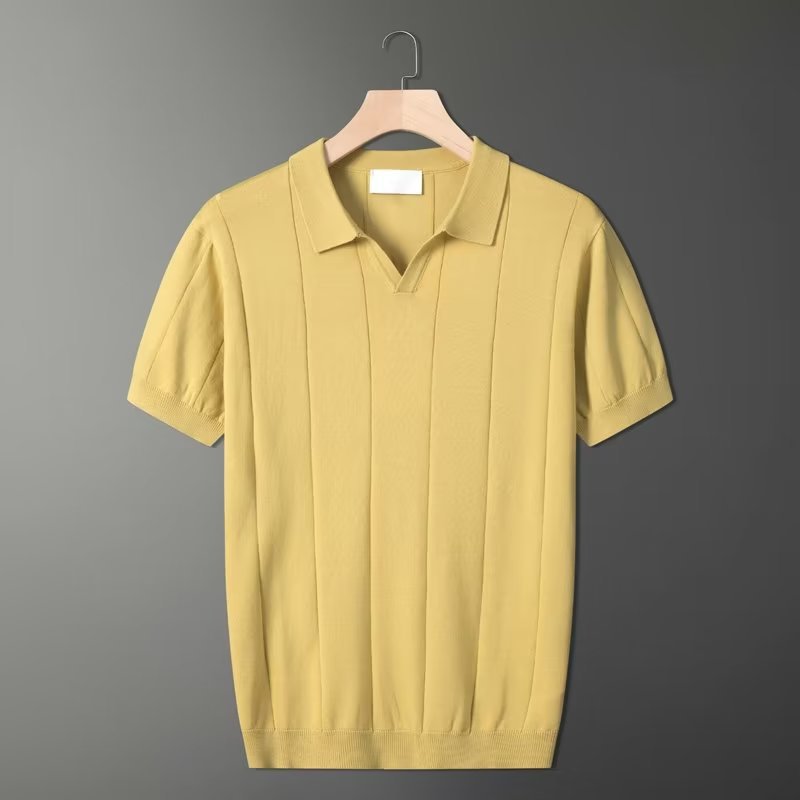 Chemise Polo Retro Vert Menthe
