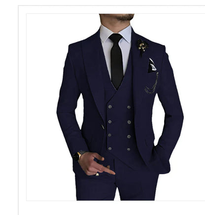 Costume Homme Mariage Classique 3 Pièces Noir