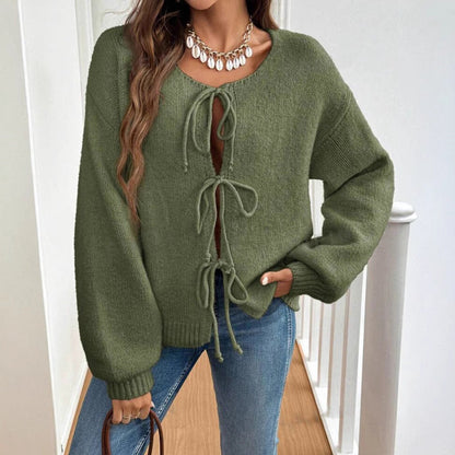 Pull en Maille Douce avec Nœud