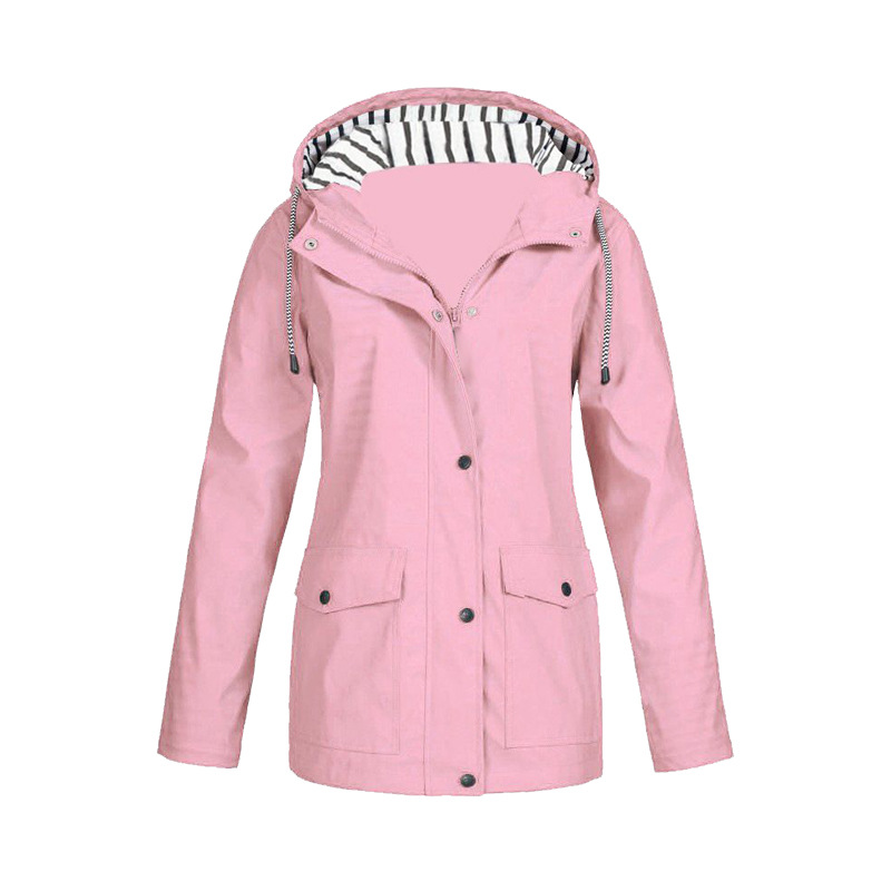 Veste Imperméable Femme Capuche Adjustable - PanierRoyale