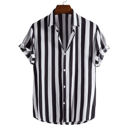 Chemise Homme Rayée Élégante pour Été - PanierRoyale