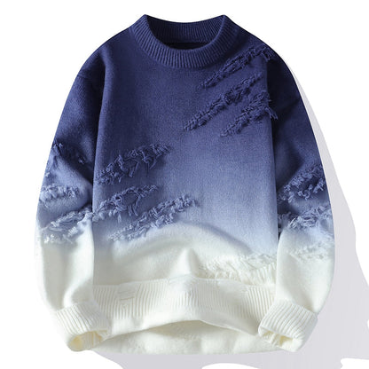Pull Col Roulé Dégradé Chic Quotidien