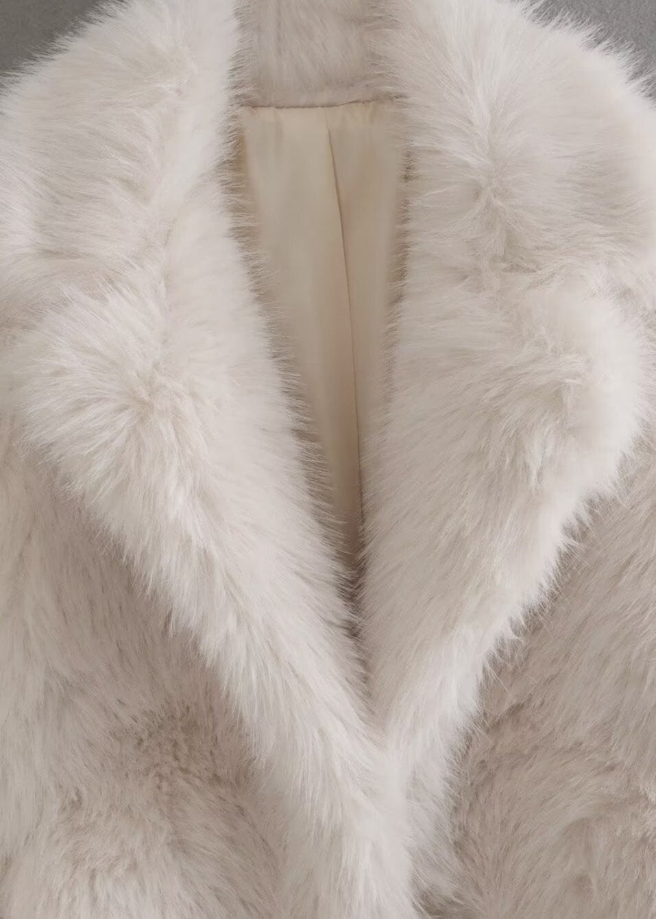Manteau Femme Fausse Fourrure Coupe Élégante Douce Hiver