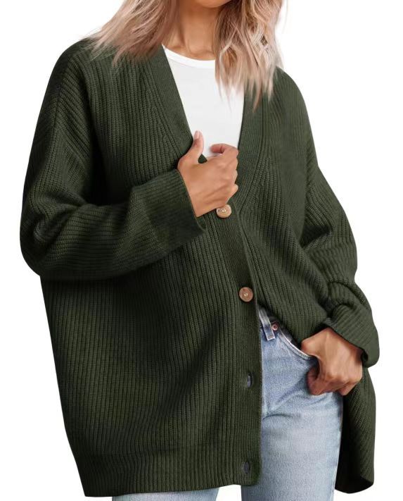 Cardigan Femme Grand Taille Doux et Confortable pour Hiver
