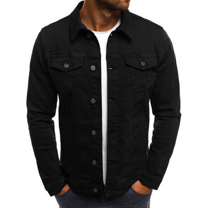 Veste denim homme classique avec poches - PanierRoyale