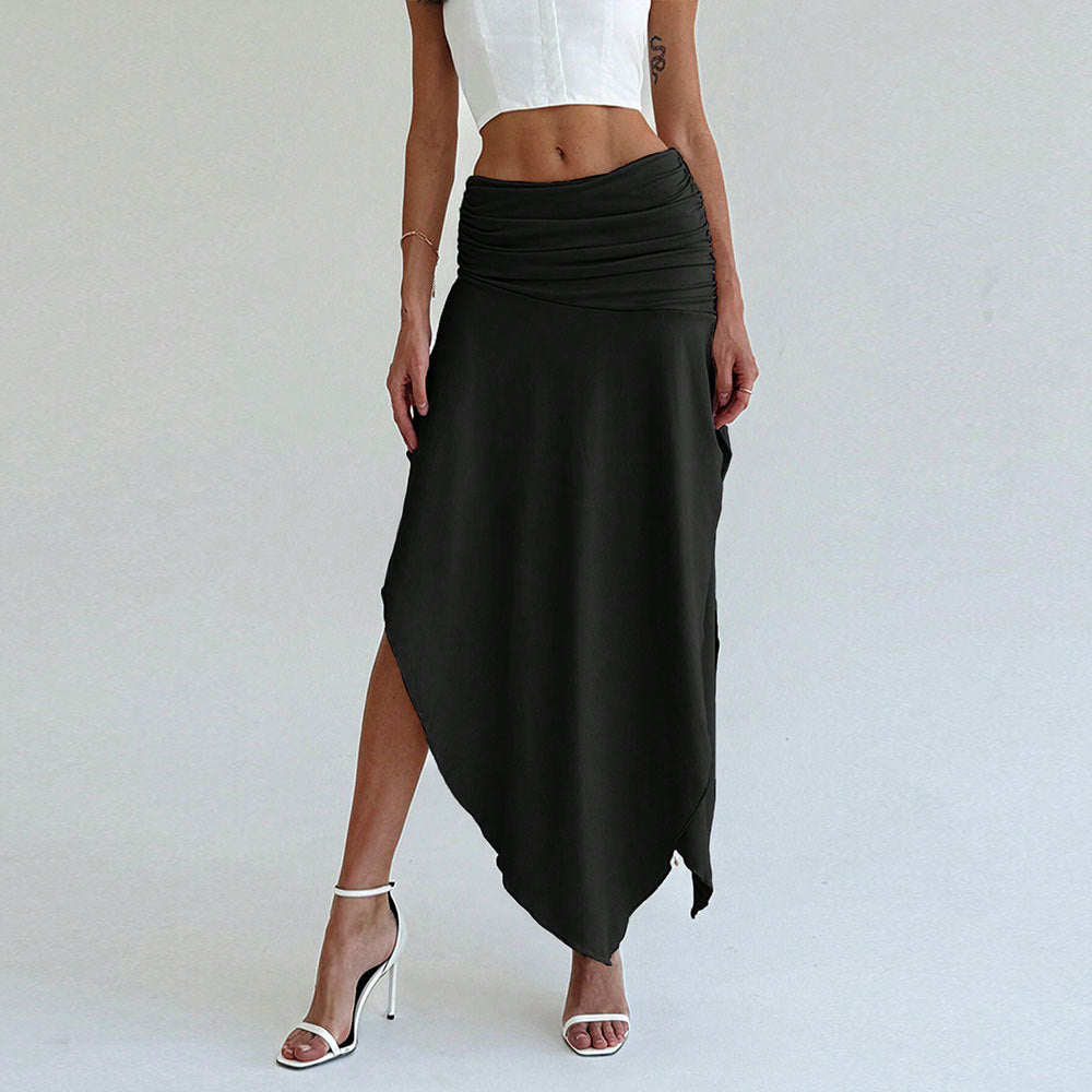 Jupe Femme Élégante Mi-Longue avec Ceinture Élastique - PanierRoyale