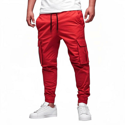 Pantalon Homme Cargo Noir Foncé et Confortable