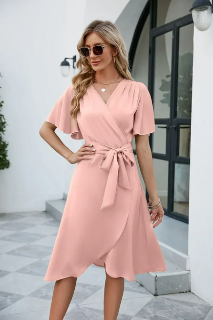 Robe Femme Été Manches Courtes Légère et Confortable