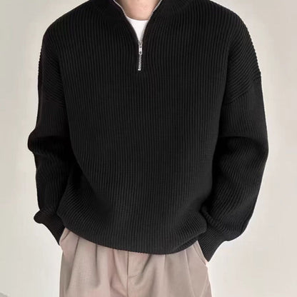 Pull à Capuchon Zippé Confortable et Élégant