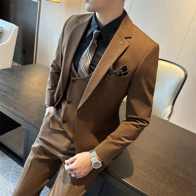 Costume Mariage Homme Slim Fit Gris Élégant