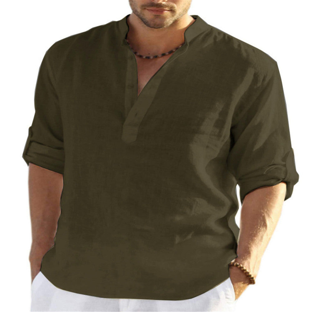Chemise Coton Manches Longues Été Léger