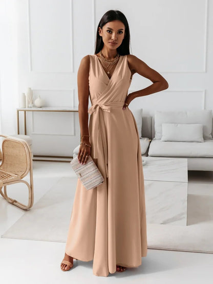 Robe Féminine Longue Confortable en Tissu Doux
