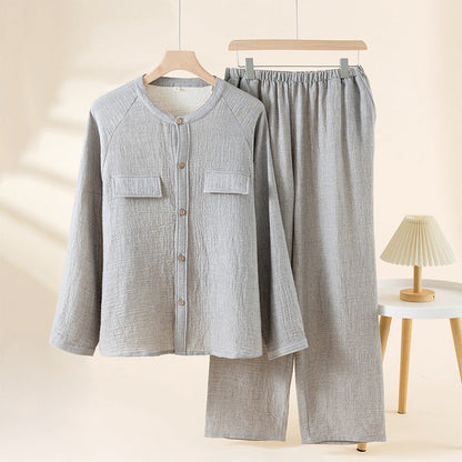 Pyjama Homme Hiver et Été Manches Longues Doux - PanierRoyale