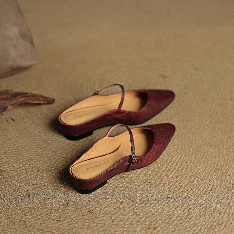Mules Femmes en Cuir Authenticité Luxe